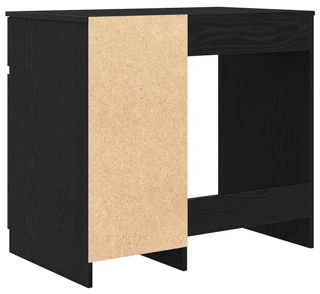 fekete tölgy forgácslap íróasztal 86x49x76 cm