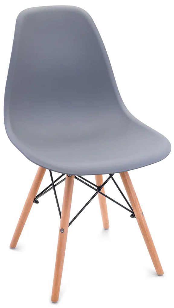 Skandináv stílusú étkezőszékek 4db szürke Classic