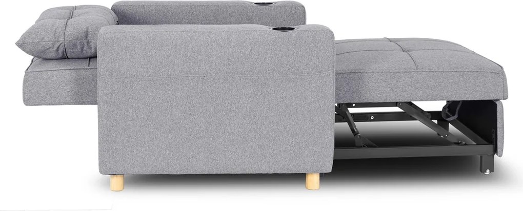 Dönthető fotel szürke, SOLOR