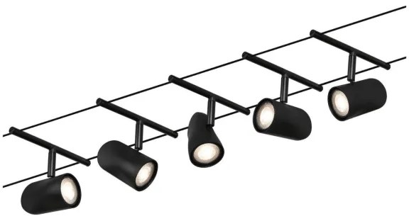 Paulmann 94469 - 5x GU5,3/10W CUP spotlámpa, 230V, fekete készlet