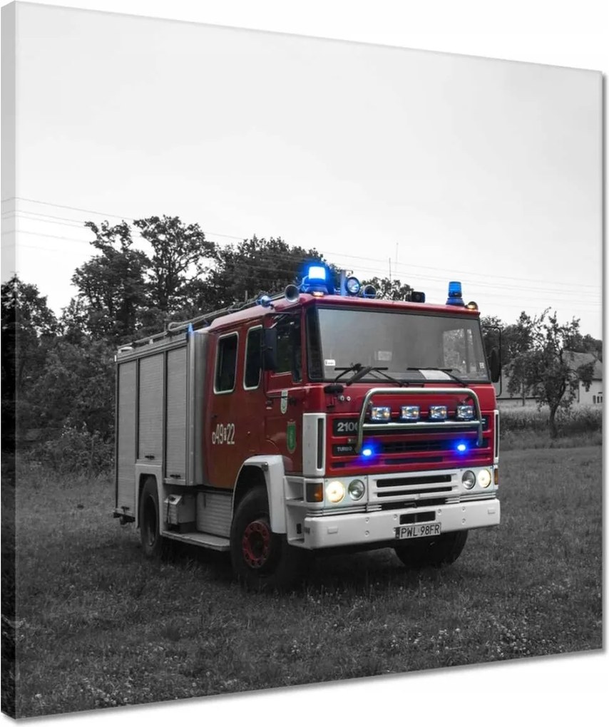 Vászonkép 40x40 Tűzoltóautó