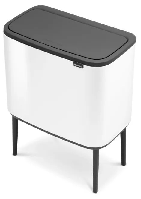 Fehér acél érintésre nyíló szelektív szemetes 33 l Bo Touch Bin – Brabantia