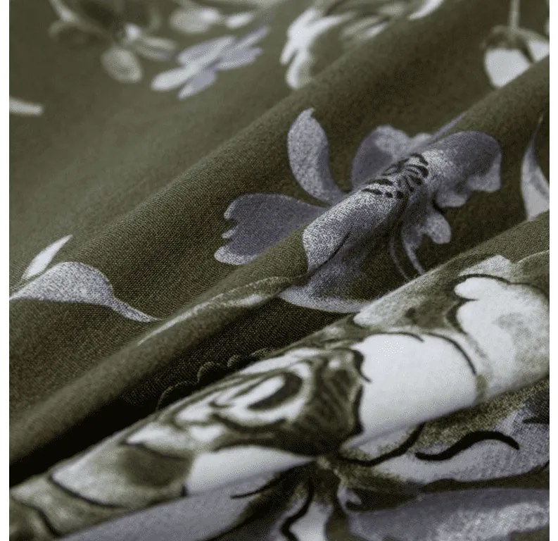 Mikroflanel ágyneműhuzat VIONAE zöld Ágyneműhuzat mérete: 70 x 90 cm | 140 x 200 cm