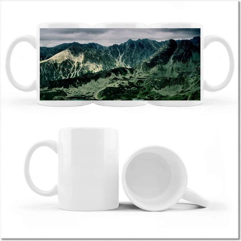 Bögre fényképpel Tátra Lengyel hegyek Kilátás