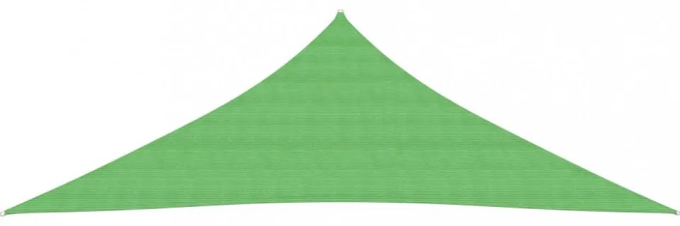 világoszöld HDPE napvitorla 160 g/m² 3 x 3 x 4,2 m