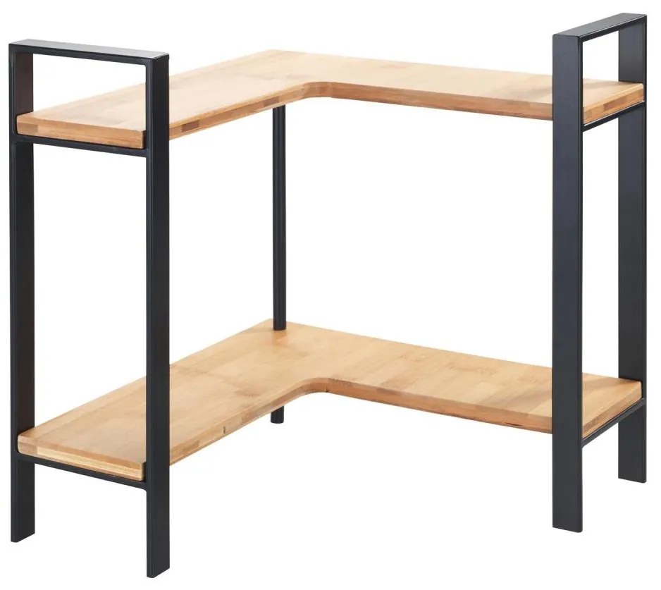 WENKO 53028100 - LOU polc 30x33 cm fekete/barna