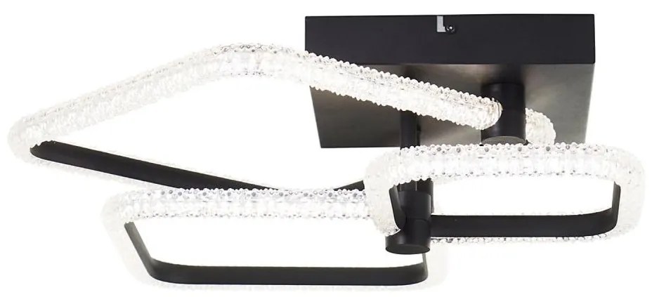 Brilliant - LED Fényerőszabályozható mennyezeti lámpatest AYDIN LED/34W/230V fekete + távirányító