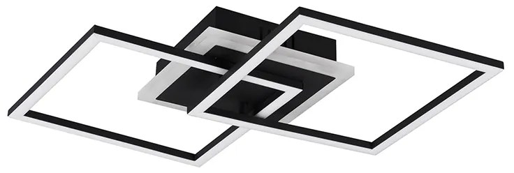Design mennyezeti lámpa fekete beépített LED-del, 3 fokozatú dimmerrel - Veni