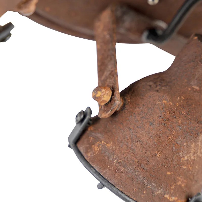 Okos mennyezeti lámpa rozsdabarna színben, 3 WiFi GU10-zel - Sorra