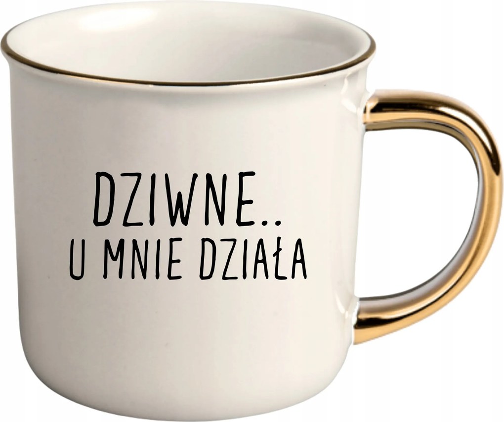 Bögre Fehér Arany Rant Ajándék Vicces Furcsa Nálam Működik It