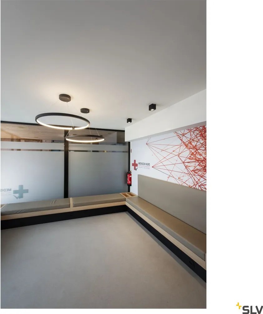 SLV 1002911 ONE Modern Led Függesztett Lámpa Fekete LED IP20