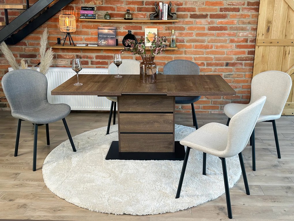 MAZZONI EXPORT FIORA Bézs (Basel 24 szövet) - MODERN LOFT KÁRPITOZOTT SZÉK NAPPALIBA/ÉTKEZŐBE