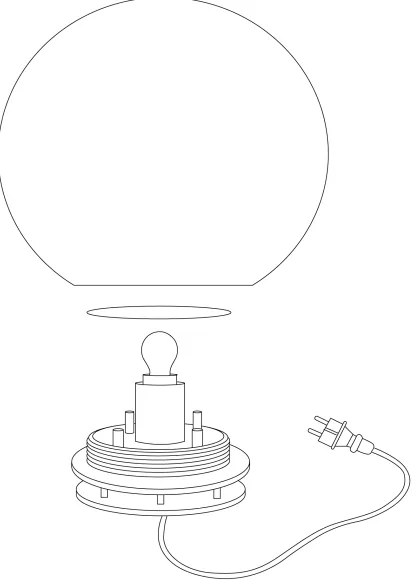 Eglo 98104 - Kültéri állólámpa MONTEROLO 1xE27/40W/230V IP65 ø600