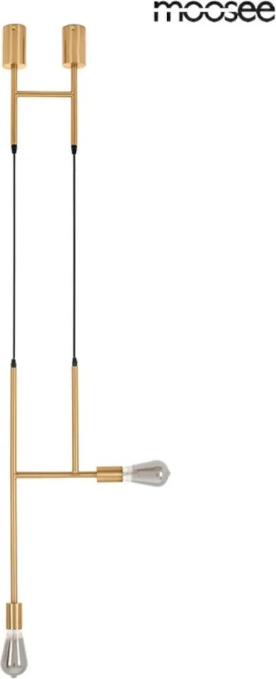 KING HOME MSE010100395 RIVA Többágú Függesztett Lámpa Füstös, Arany E27 IP20