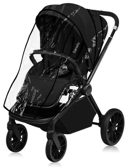 Lionelo - Kombinált babakocsi 3 az 1-ben MIKA PLUS Fekete Onyx
