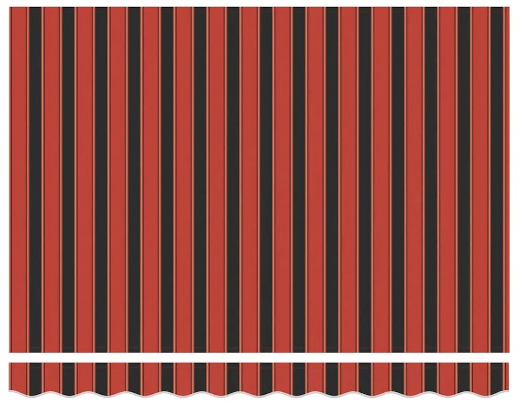Behúzható napellenző Narancs és Barna 350 x 250 cm szövet