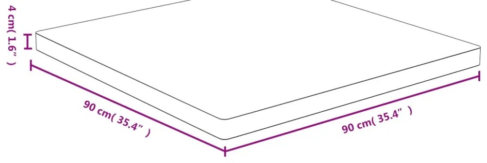 bambusz asztallap 90 x 90 x 4 cm