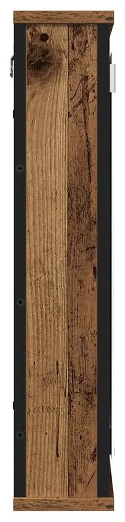 antik fa szerelt fa fürdőszobai tükör 42 x 12 x 60 cm