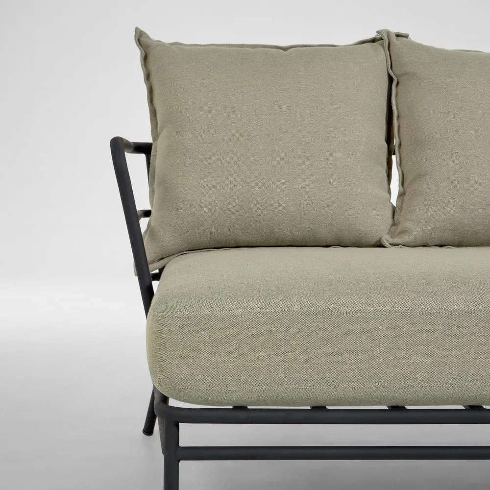 Mareluz bézs fémszerkezetű kerti kanapé - Kave Home