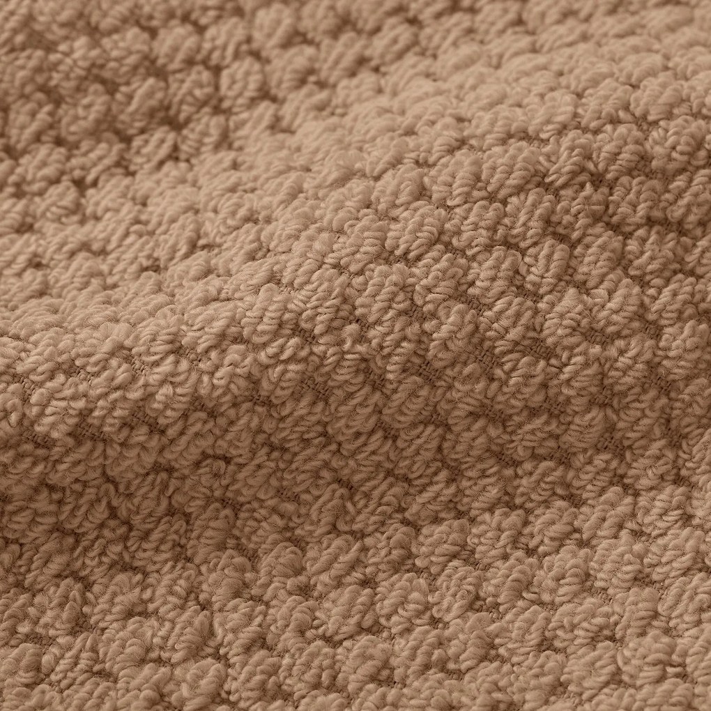 Goldea pamut frotír törölköző / fürdőlepedő micro pure - fahéjszínű 30 x 50 cm