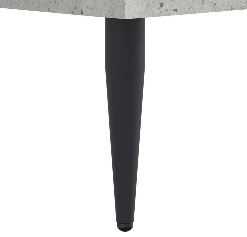 betonszürke szerelt fa ágykeret 90 x 200 cm