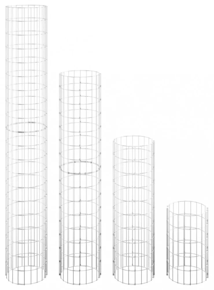 4 db kör alakú gabion magaságyás Ø30 x 50 / 100 / 150 / 200 cm