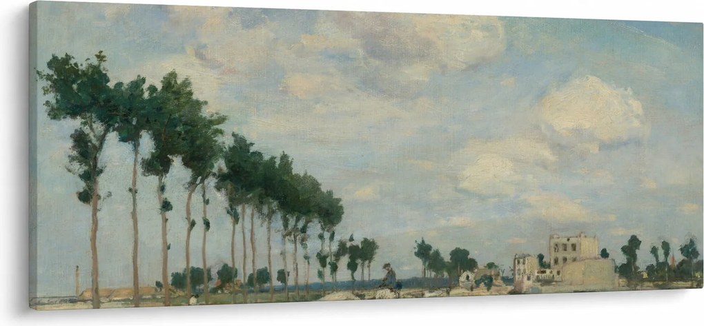Kép - Johan Barthold Jongkind, The Towpath, reprodukciók (120x50 cm)
