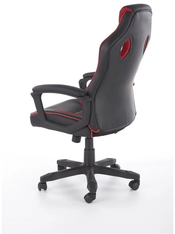 Baffin irodai fotel, fekete / piros