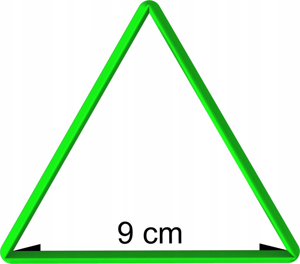 Forma Lyukasztó Mézeskalács kiszúró geometrikus figurák Háromszög 9cm