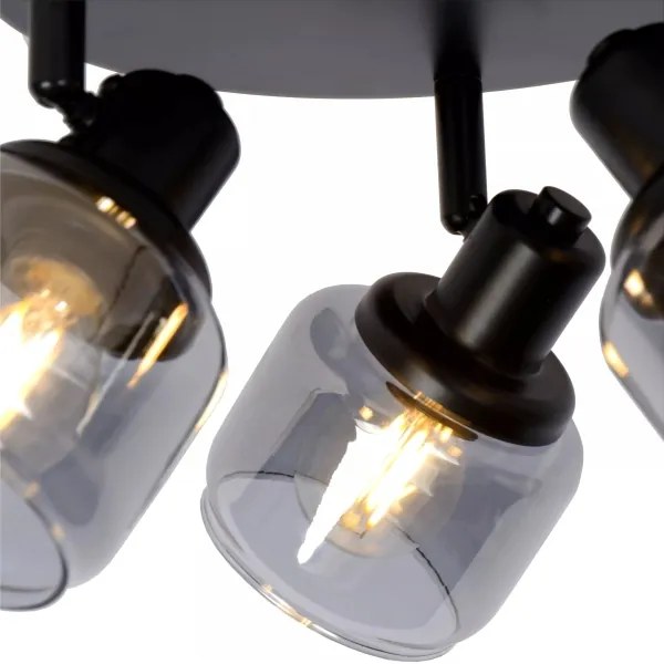 Lucide 77979/13/30 - Spotlámpa BJORN 3xE14/40W/230V fekete