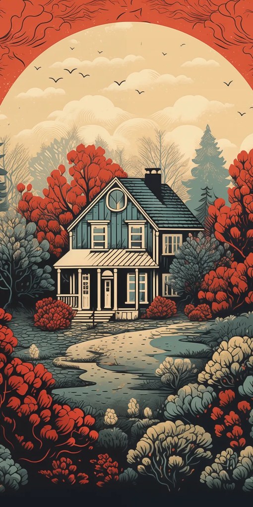 Poszter 50x100cm Idill Rusztikus