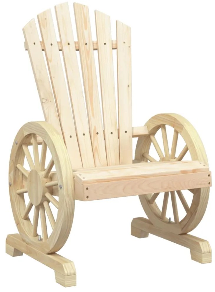 4 db tömör fenyőfa kerti Adirondack szék