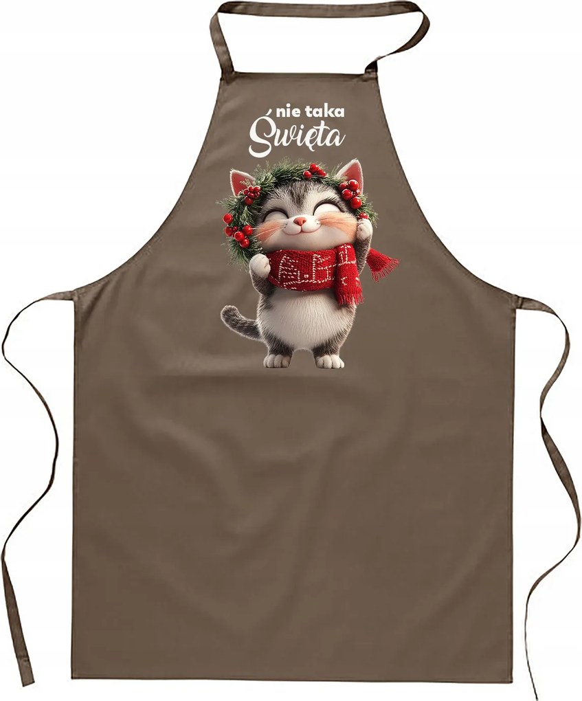 Konyhai Kötény Női férfi karácsonyi pamut nyomott mintás vicces