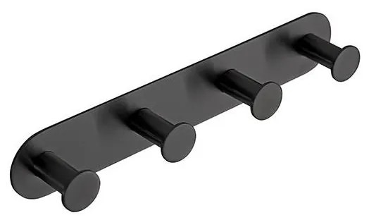 Fogas 25,5x4,5 cm rozsdamentes acél/fekete