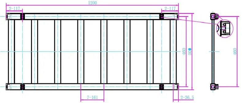 AREZZO design CUBE CHROME 1200x500 törölközőszárítós radiátor AR-CCR12050