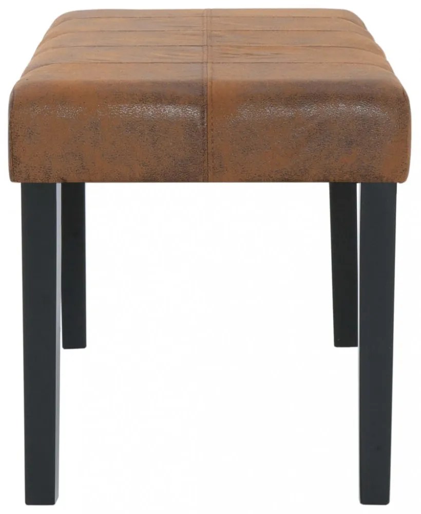 barna művelúr pad 106 cm