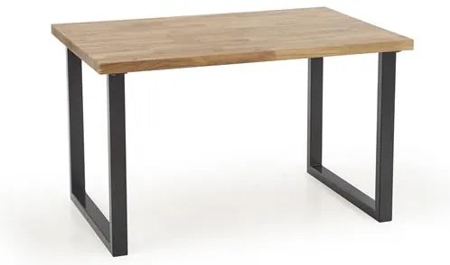 Étkezőasztal tölgyfa lappal RADUS 120(200)x78
