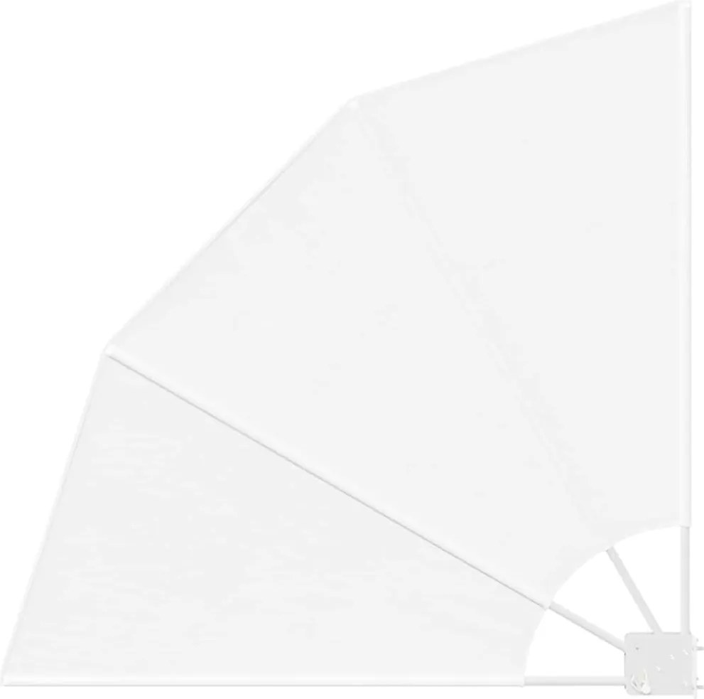 vidaXL Erkély adatvédelmi képernyő Fehér 115 x 115 cm Poliészter