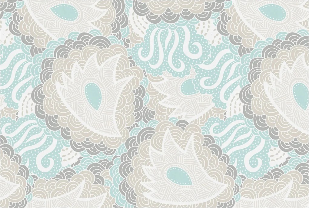 Divatos 3D Fali Tapéta Absztrakt Minták 104x70 Ragasztóval