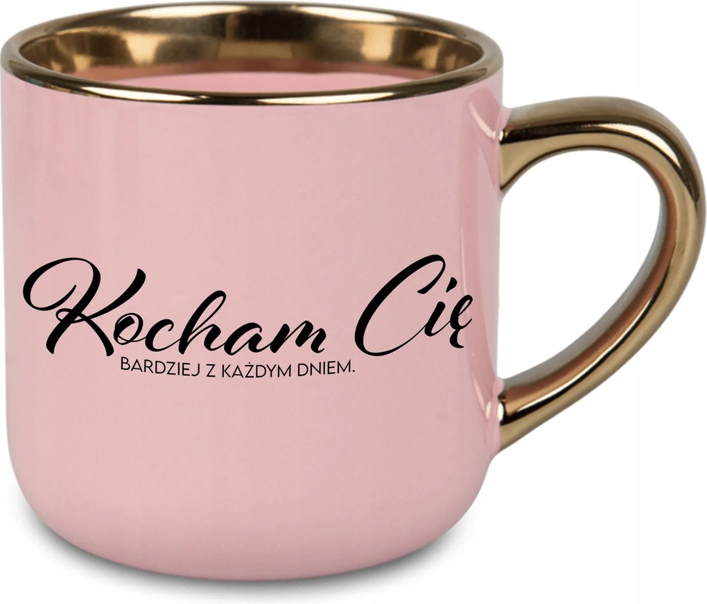 Bögre Nagy Rózsaszín Szeretem Napról Napra Jobban Ajándék Férj Feleségének