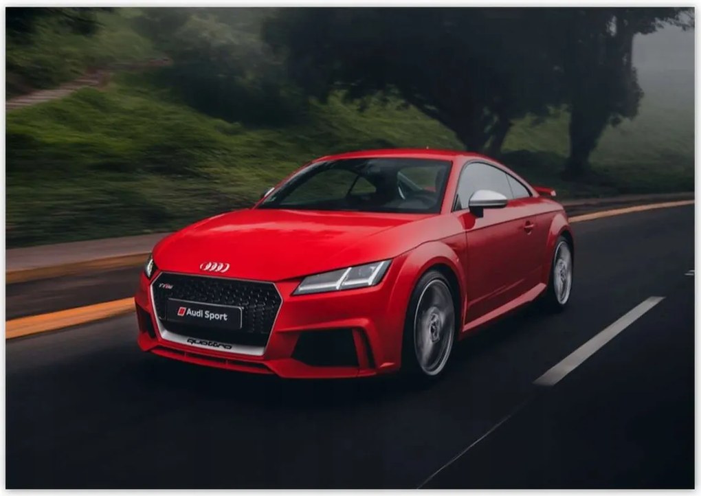 Poszterek 100x70 Piros Audi Autó
