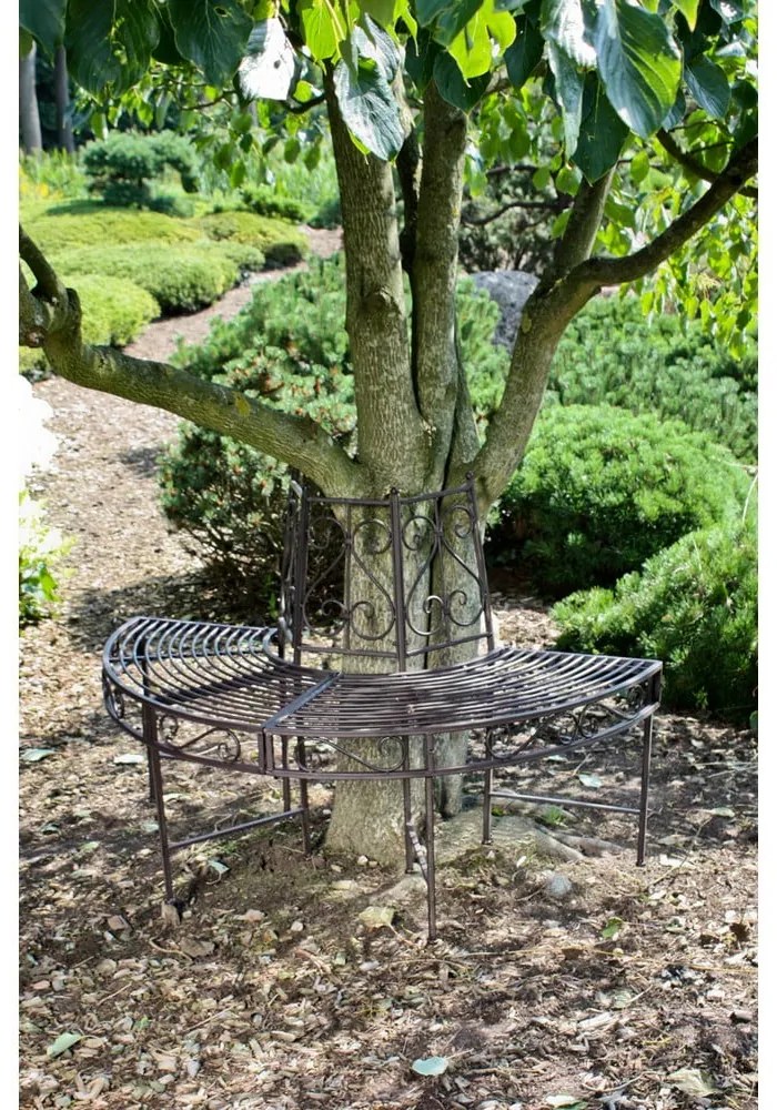 Fekete fém kerti pad Narvi - Garden Pleasure