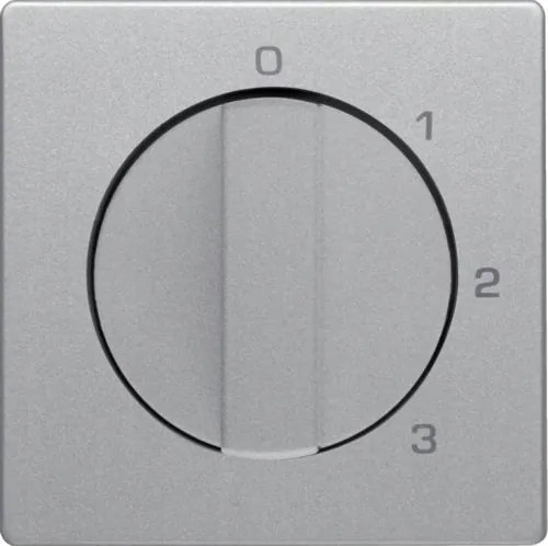 Hager Berker Q.x Csempe 3 pozíciós csatlakozóhoz Alumínium Bársony IP20