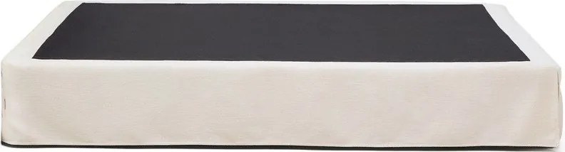 Fehér kárpitozott franciaágy ágytámla nélkül 180x200 cm Jaira – Kave Home