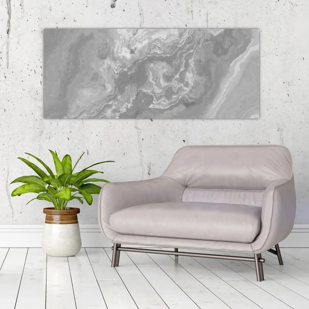 Kép - Márvány fekete-fehérben (120x50 cm)