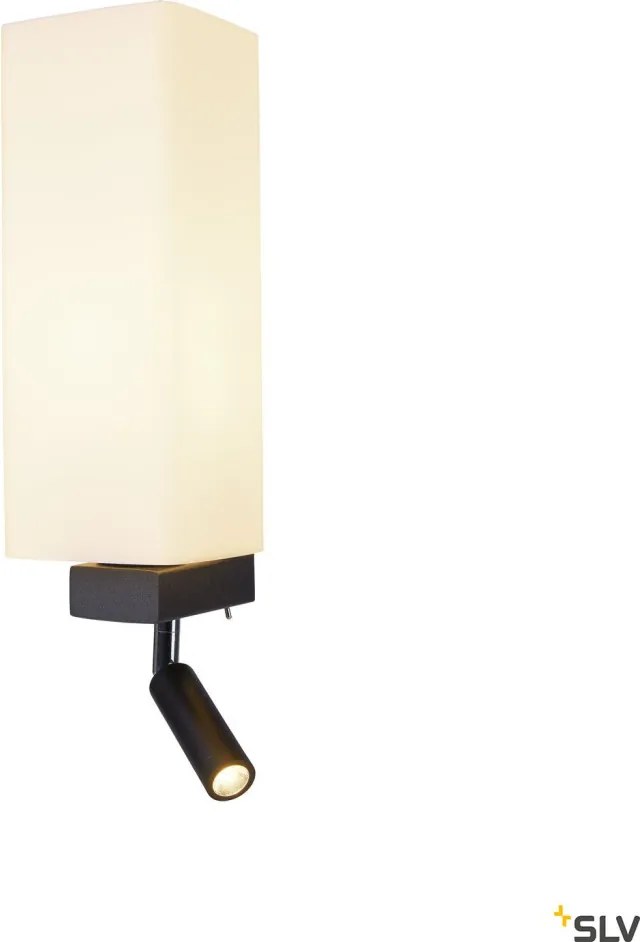 SLV QUADRASS 1003428 Fali lámpa 1x2W/E27 3000K 200LM IP20