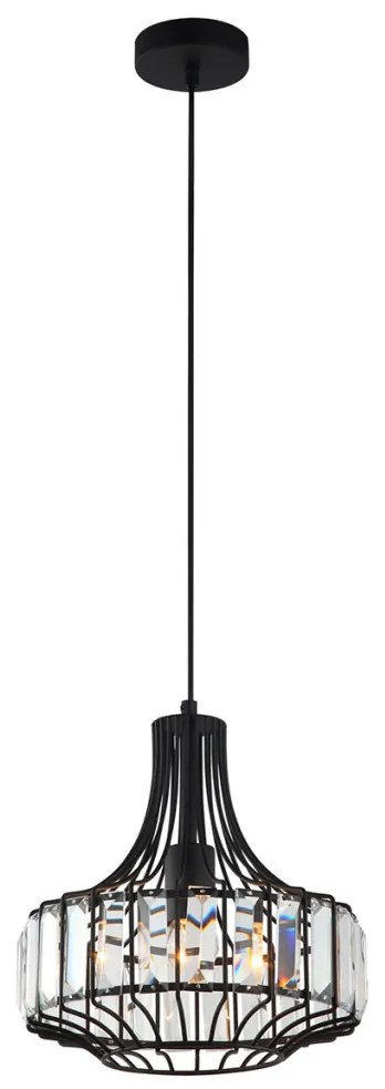 Italux SAWIN MDM-2725_1A BK Függőlámpa 1x40W/E27 IP20