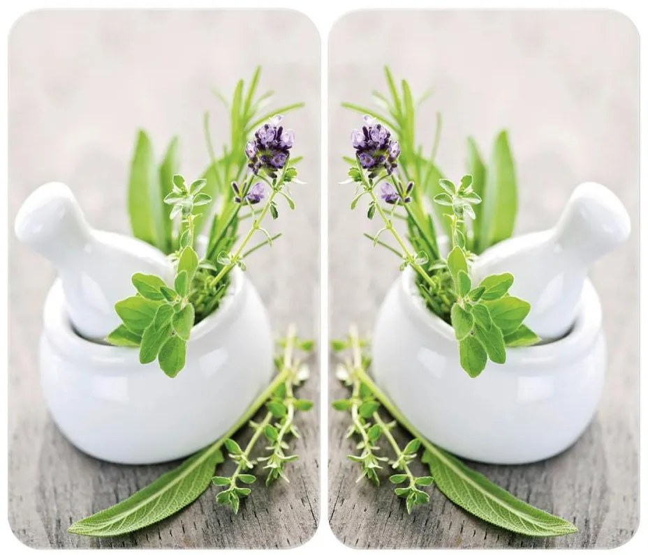 WENKO 2521420100 - Főzőlapvédő 52x30 cm többszínű/szürke/átlátszó