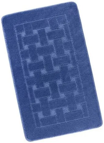 Bellatex Bany Fürdőszoba szőnyeg téglalap kék, 60 x 100 cm