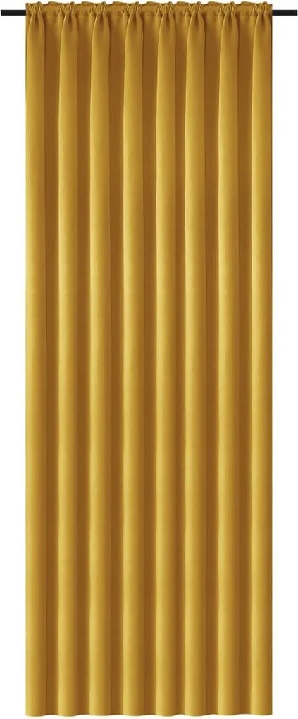Sárga OXFORD függöny 140x250 cm Felfüggesztés: Fém gyűrűk
